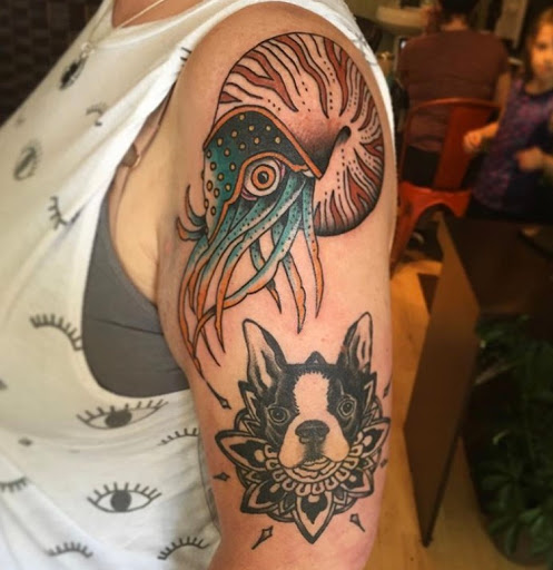 Explore tattoo ideas for drummers, creative tattoo ideas in Lawrence, available at Standard Electric Tattooing