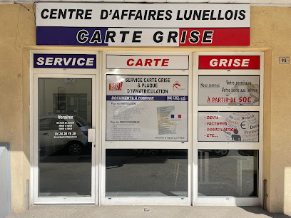 CARTE GRISE 34 - CENTRE D'AFFAIRES LUNEL 'LOIS Lunel