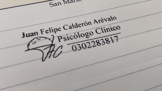 Opiniones de Psicólogo Juan Felipe Calderón en Samborondón - Psicólogo