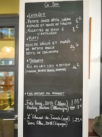 Menu / carte de Saline Ceviche Bar - Restaurant Biarritz à Biarritz