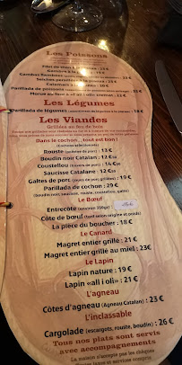 VIGATANE à Canet-en-Roussillon menu