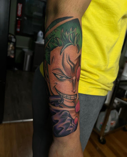 Explore shoulder cover up tattoo ideas, creative tattoo ideas in Lake Villa, available at Eternal Tiger Tattoo