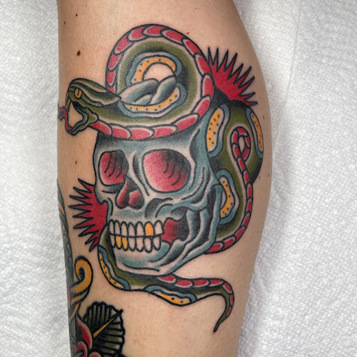 Explore automotive tattoo sleeve ideas, creative tattoo ideas in Senoia, available at Messenger Tattoo Studio