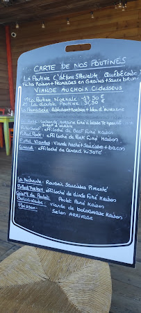 Lacabane du Trappeur SARL Lenawen à La Chaussée-Saint-Victor menu