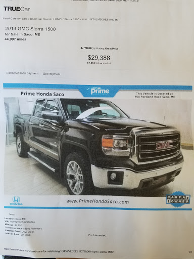 Honda Dealer «Prime Honda Saco», reviews and photos, 754 Portland Rd, Saco, ME 04072, USA