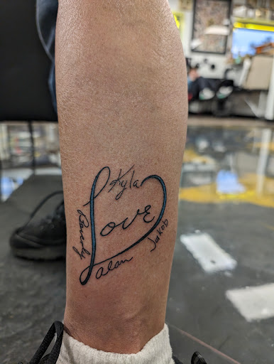 Explore back of the leg tattoo ideas, creative tattoo ideas in Mount Clemens, available at Hand & Heart Tattoo