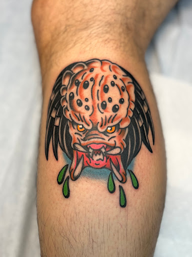 Explore mens spine tattoo ideas, creative tattoo ideas in Allston, available at Regeneration Tattoo