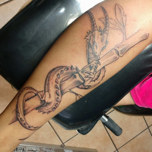 Explore lucky 13 tattoo ideas, creative tattoo ideas in Rapid City, available at Convicted Designs Tattoo & Piercing