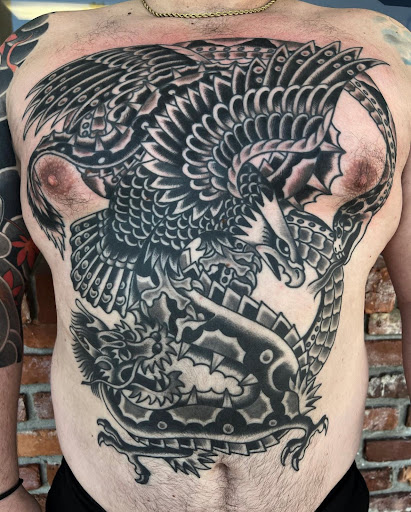 Explore forehead tattoo ideas, creative tattoo ideas in Saint Petersburg, available at Webbs Tattoo