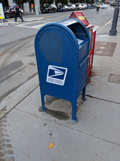 USPS blue Mailbox
