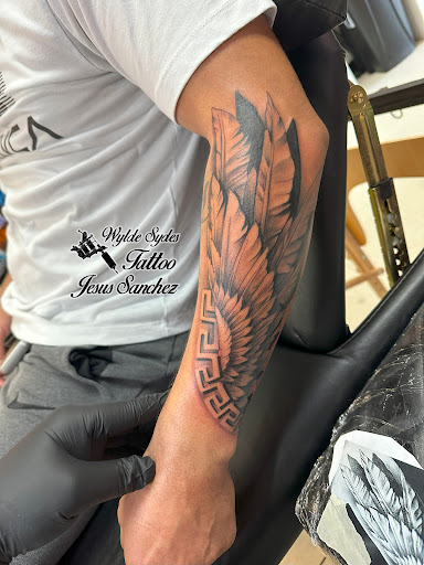Explore angel number tattoo ideas, creative tattoo ideas in San Diego, available at Wylde Sydes Tattoo & Body Piercing