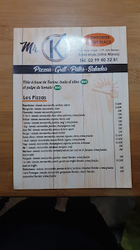 Carte du Pizzeria Mrk à Saint-Malo