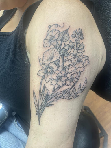 Explore abdomen tattoo ideas, creative tattoo ideas in Cocoa, available at Rorschach Tattoo Shop and Piercing Studio