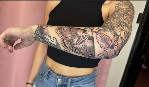 Explore drug tattoo ideas, creative tattoo ideas in Clarksville, available at No Egrets Tattoo Studio