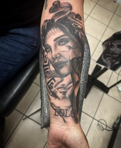 Explore foot print tattoo ideas, creative tattoo ideas in Hesperia, available at Inceptive Art Studio