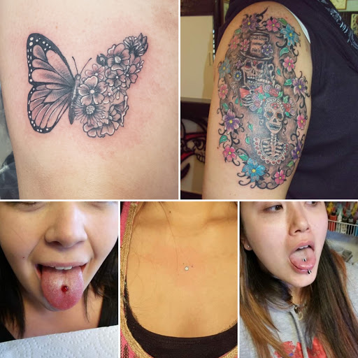 Explore leatherface tattoo ideas, creative tattoo ideas in Elko, available at Tom Custom Tattoos and Body Piercing Studio
