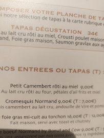 Bœuf & Cow à Caen menu