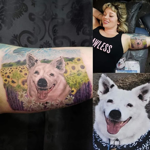 Explore skull sleeve tattoo ideas, creative tattoo ideas in Mebane, available at The Cardinal Skin Art & Gallery