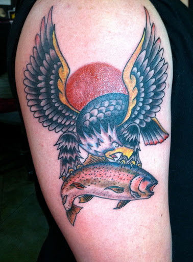 Explore tattoo ideas for men's shoulders, creative tattoo ideas in Reno, available at Aces Tattoo