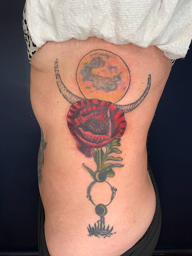 Explore witchcraft tattoo ideas, creative tattoo ideas in Manchester, available at Seven Ravens Tattoo