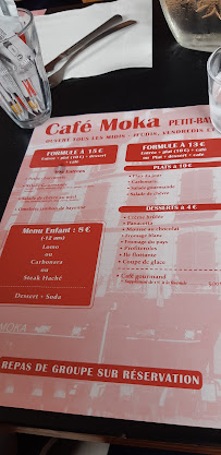 Restaurant Cafe Moka à Bayonne (la carte)