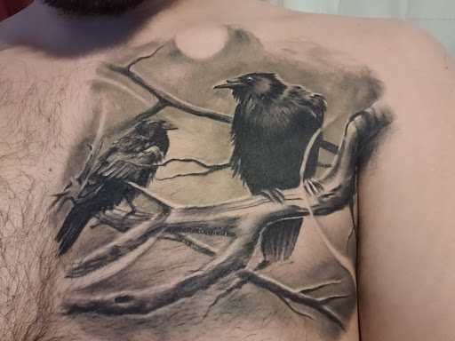 Explore vampire tattoo ideas, creative tattoo ideas in Canton, available at The Inkeepers Tattoo Parlor