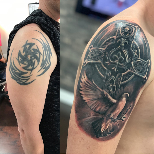 Explore tattoo ideas from books, creative tattoo ideas in Fontana, available at Iconiq Tattoo Studio