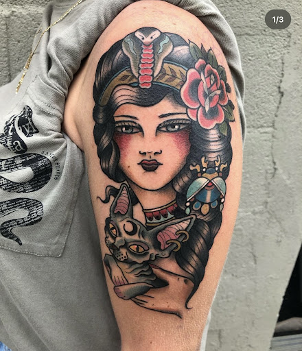 Explore tattoo ideas for girlfriends name, creative tattoo ideas in Oxford, available at Crown of Thorns Tattoo