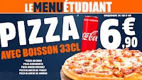 Carte du Dream Pizza à Nîmes