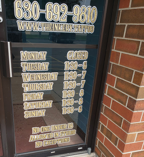 Tattoo Shop «The Inkery Tattoo Studio», reviews and photos, 110 Kirkland Cir, Oswego, IL 60543, USA