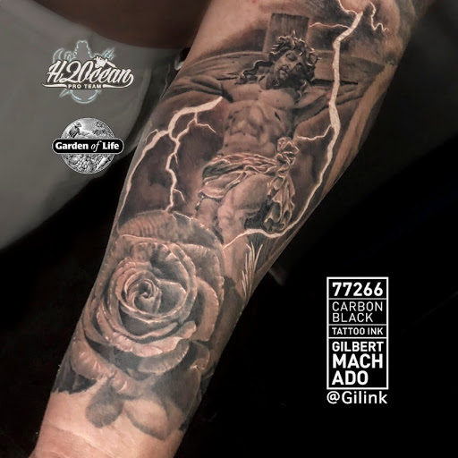 Explore holy spirit tattoo ideas, creative tattoo ideas in Deerfield Beach, available at Black Rose Tattoo Studio