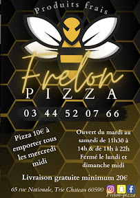 Pizzeria Frelon Pizza à Trie-Château (la carte)