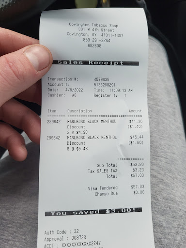 Tobacco Shop «Covington Tobacco», reviews and photos, 301 W 4th St, Covington, KY 41011, USA