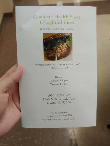 Health Food Store «Complete Health Store», reviews and photos, 1756 Riverside Ave, Rialto, CA 92376, USA