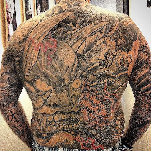 Explore men tattoo ideas shoulder, creative tattoo ideas in Arcadia, available at Peter Gunz Tattoo Studio