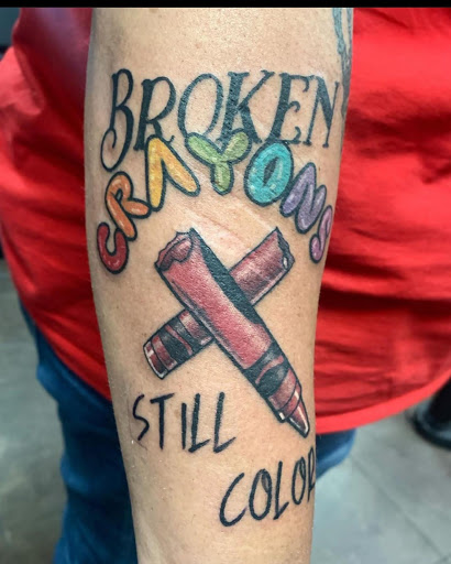 Explore warrior sleeve tattoo ideas, creative tattoo ideas in Houma, available at Black Pearl Tattoo Co