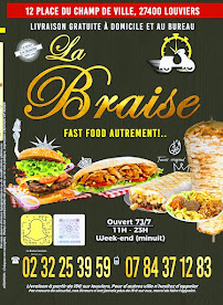 Carte du La Braise à Louviers
