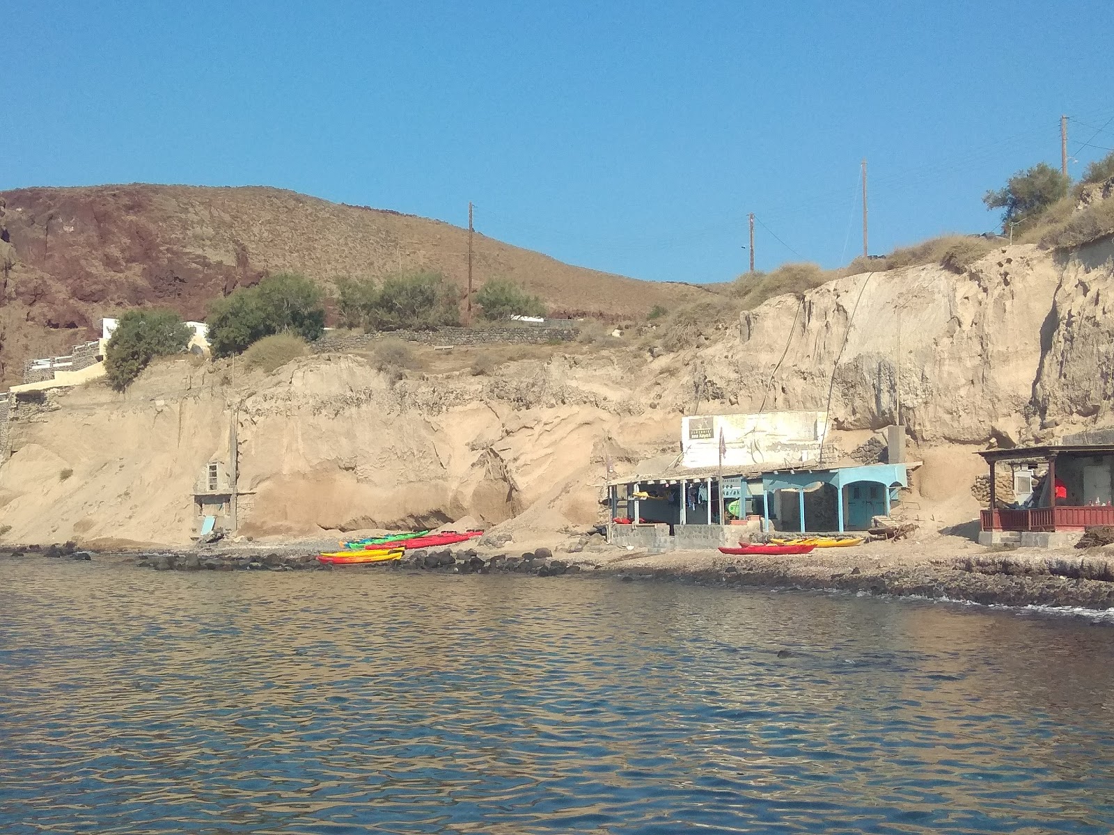 Foto van Paralia Akrotiri met gemiddeld niveau van netheid