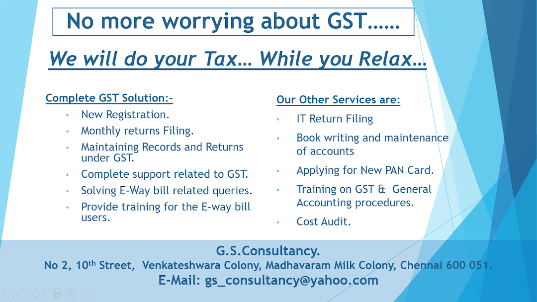 G S CONSULTANCY (GST AND TAX CONSULTANT)