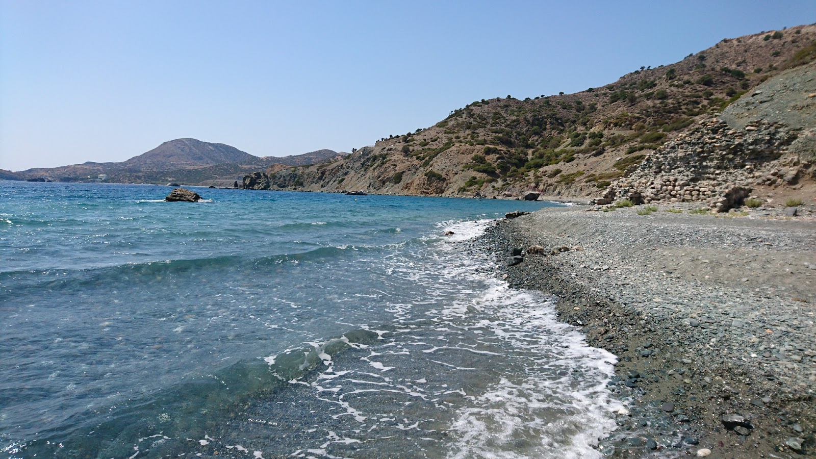 Photo of Chrysostomos beach and the settlement