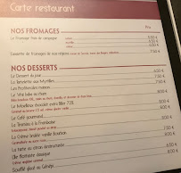 Restaurant français QG à Aix-les-Bains (la carte)