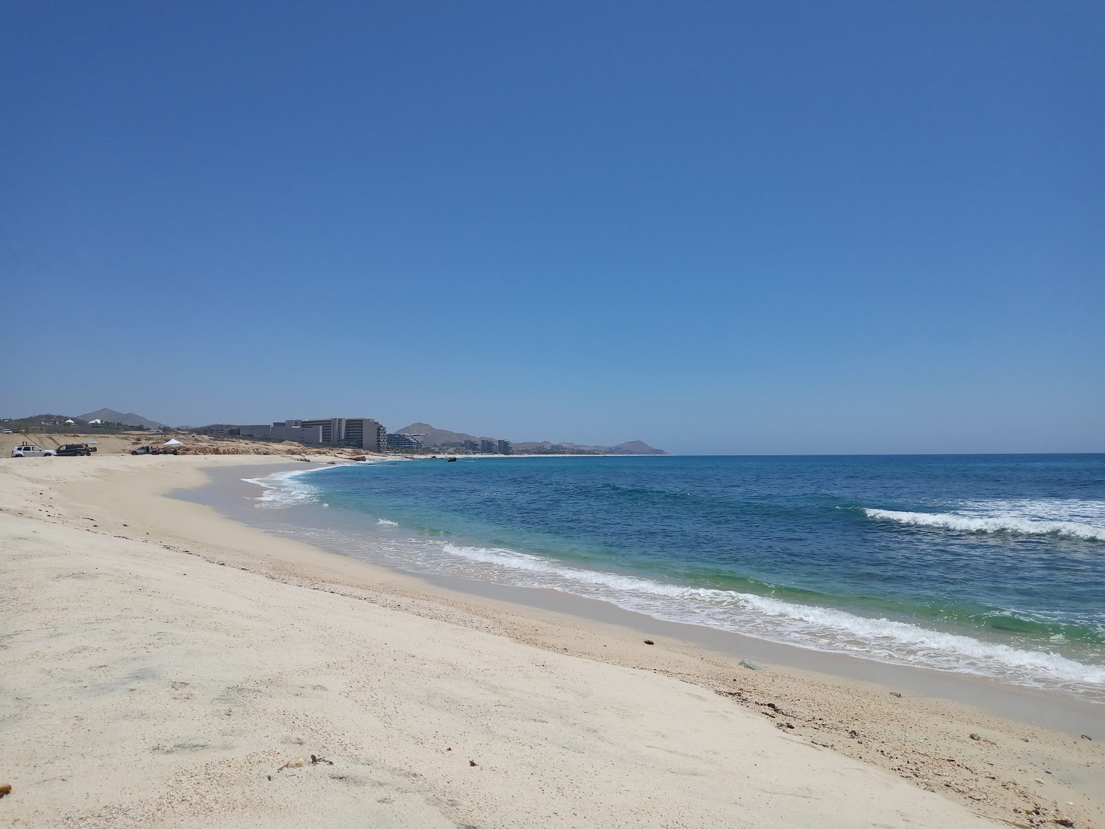 Foto av Playa Boca del Tule med lång rak strand