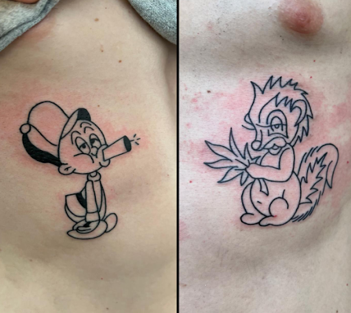 Explore hawaiian tattoo ideas, creative tattoo ideas in Orange, available at Top Floor Tattoo Studio