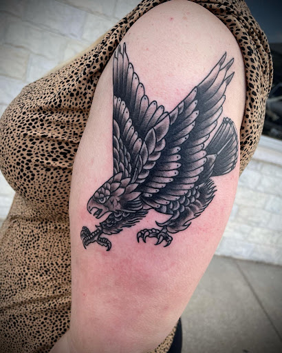 Explore rip tattoo ideas, creative tattoo ideas in Lakeview, available at Backwoods Tattoo Studio