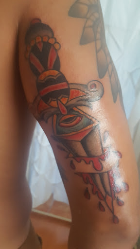 Explore no pain no gain tattoo ideas, creative tattoo ideas in Garden Grove, available at Saints & Sinners Tattoo