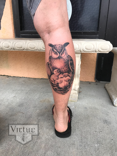 Explore small bum tattoo ideas for females, creative tattoo ideas in Ormond Beach, available at Virtue Studios