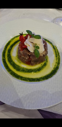 Steak tartare du Restaurant français La Calanque Bleue à Sausset-les-Pins - n°19