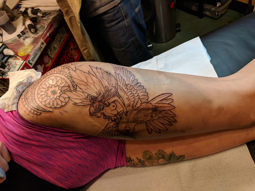 Explore isaac tattoo ideas, creative tattoo ideas in Boulder, available at Rising Tide Tattoo Emporium