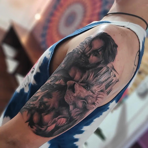 Explore van gogh tattoo ideas, creative tattoo ideas in Valdosta, available at Acid Ink Tattoos