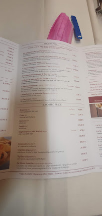 Pizzeria Al Gambero d'Oro à Oderzo (le menu)